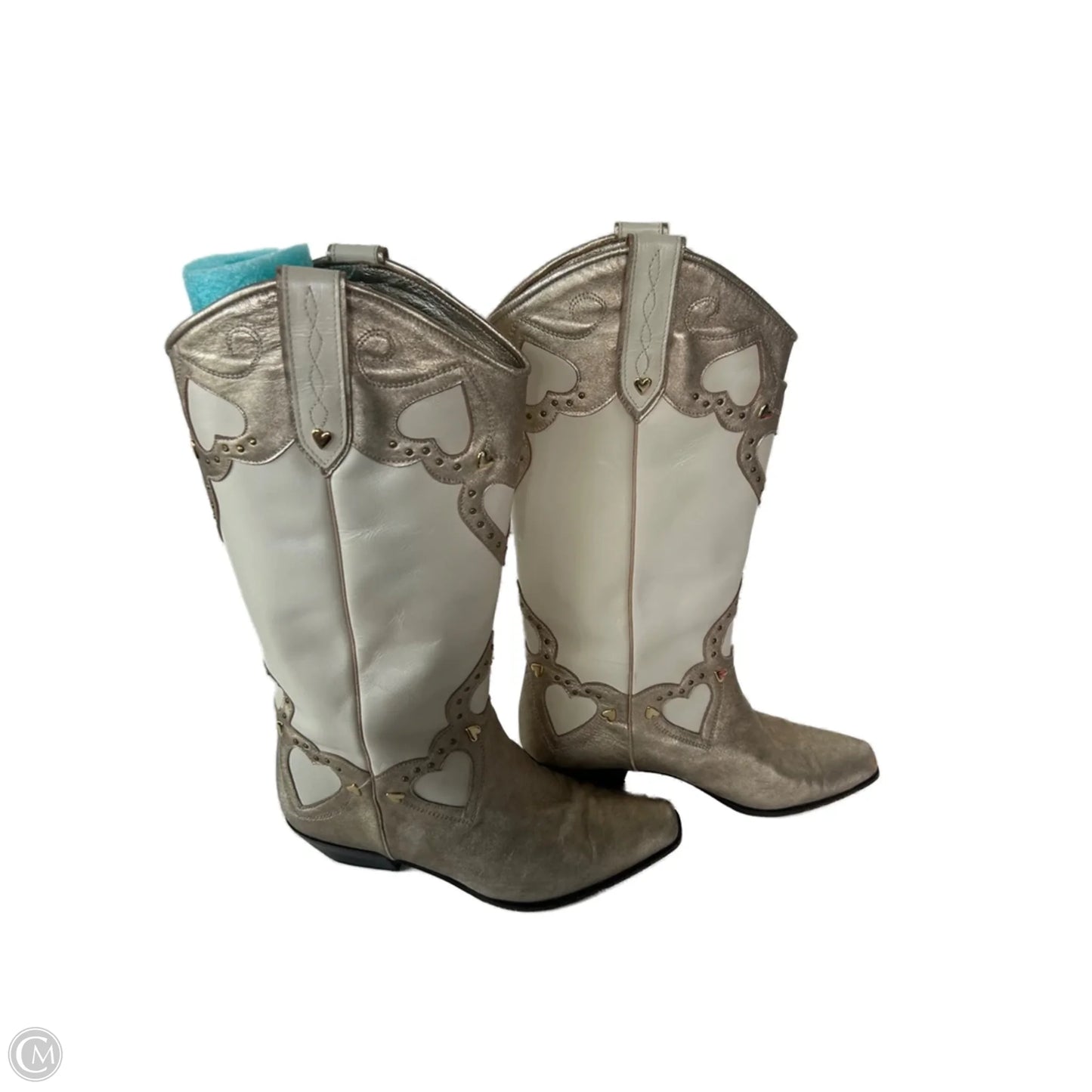 Boots Western By Clothes Mentor In Cream, Size: 5