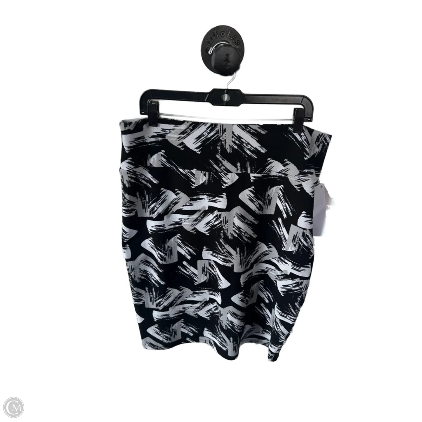 Skirt Midi By Lularoe In Black & Grey, Size: 16