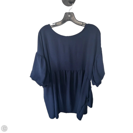 Dress Casual Short By Clothes Mentor In Navy, Size: 2x