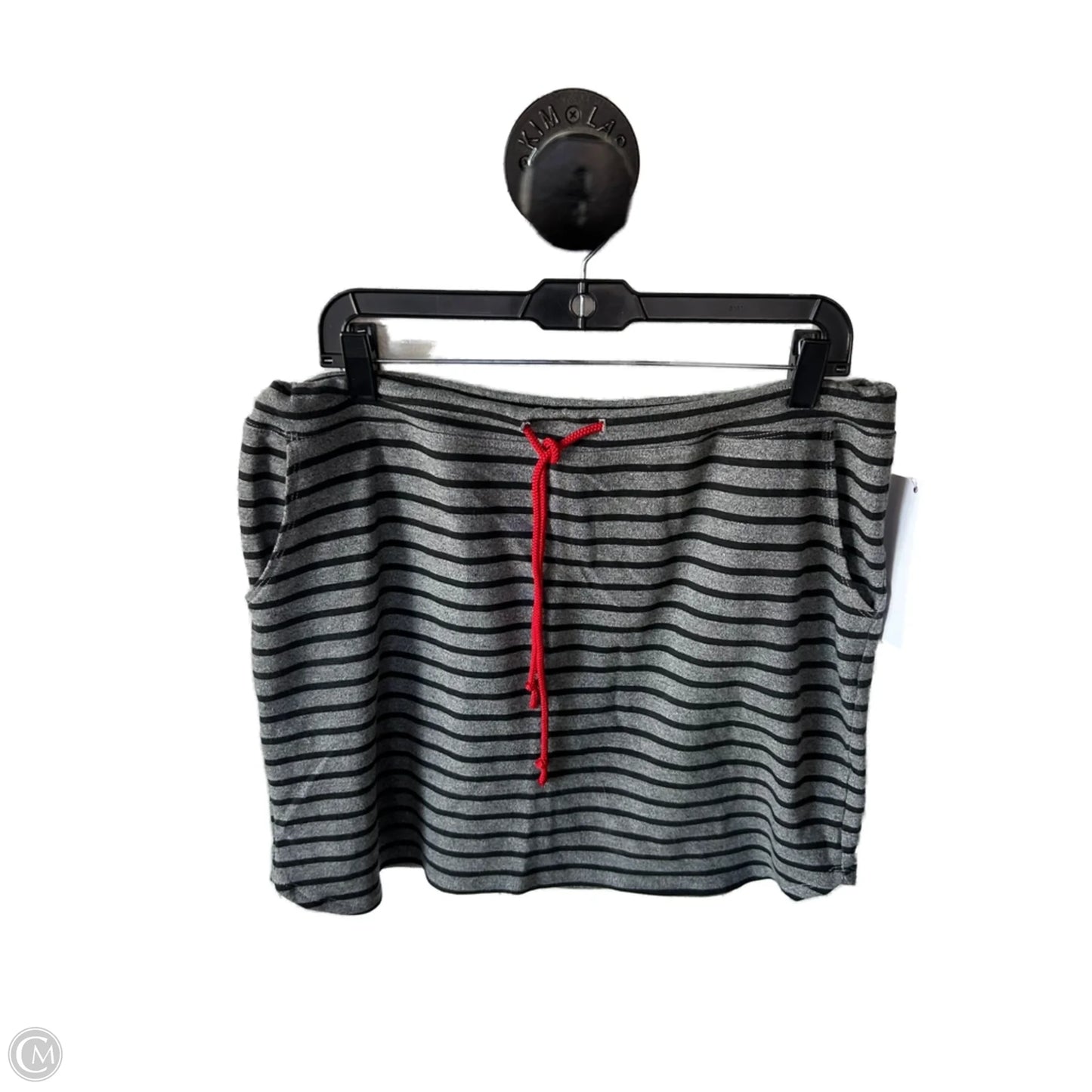 Skirt Mini & Short By Sundry In Black & Grey, Size: 12