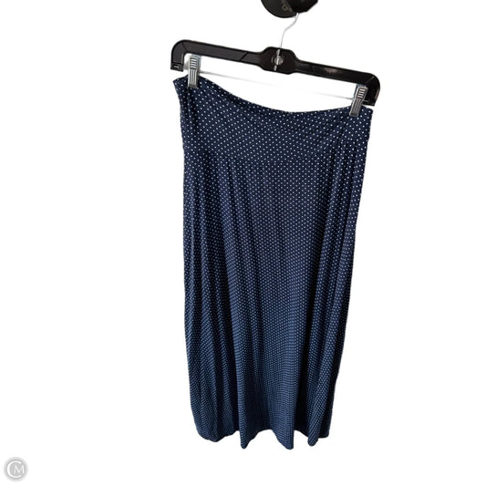 Skirt Maxi By Loveappella In Blue & White, Size: M