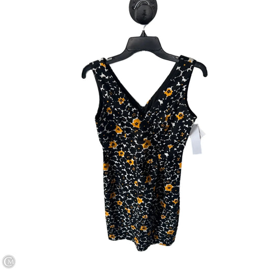 Dress Work By Donna Ricco In Black & Yellow, Size: S