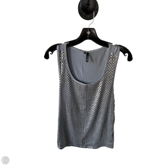 Top Sleeveless By Maurices In Grey & Silver, Size: L