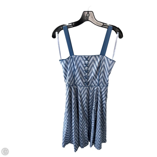 Dress Casual Midi By White House Black Market In Blue & White, Size: S