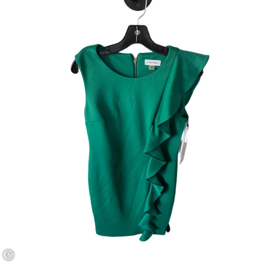 Dress Work By Calvin Klein In Green, Size: M