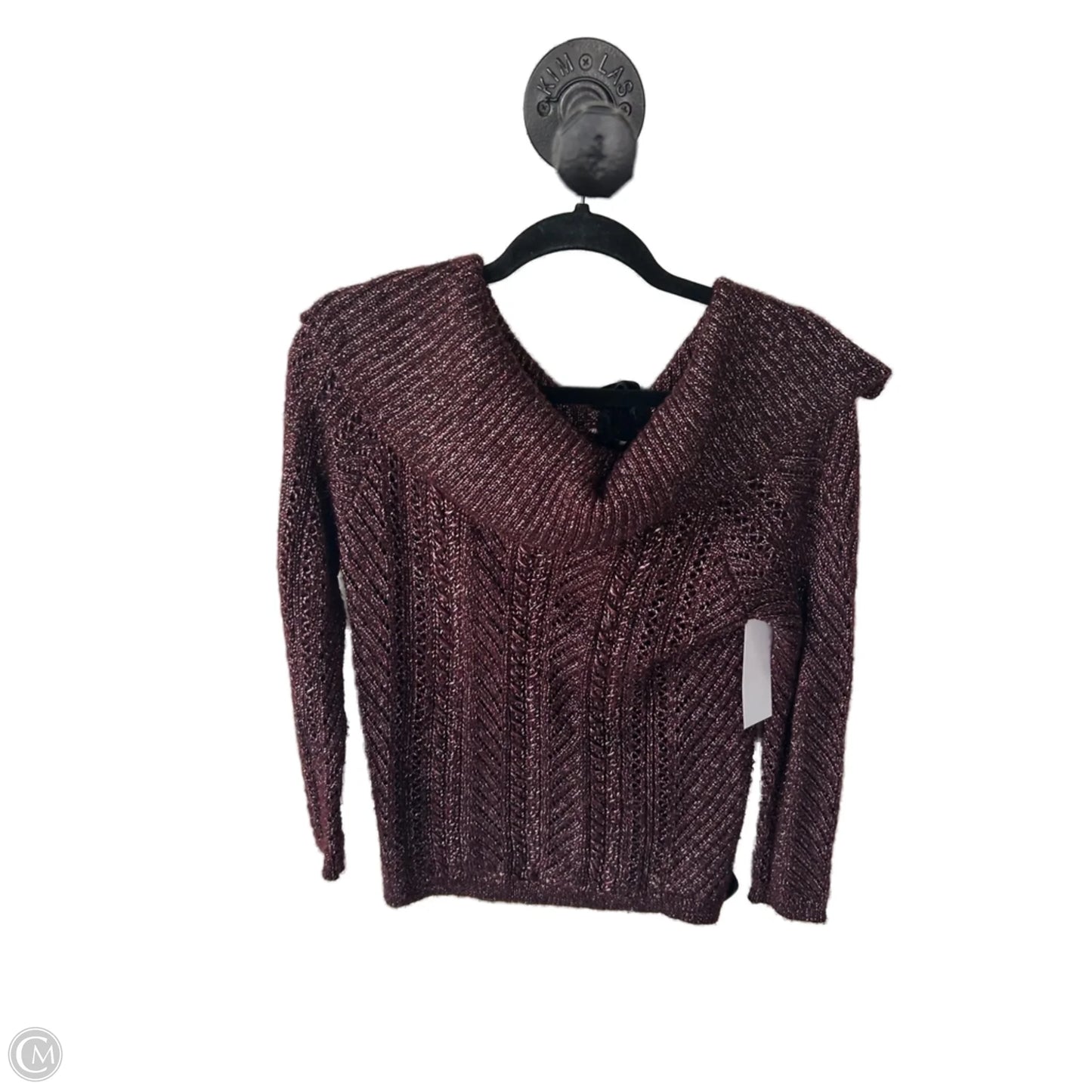 Sweater By White House Black Market In Brown & Silver, Size: M