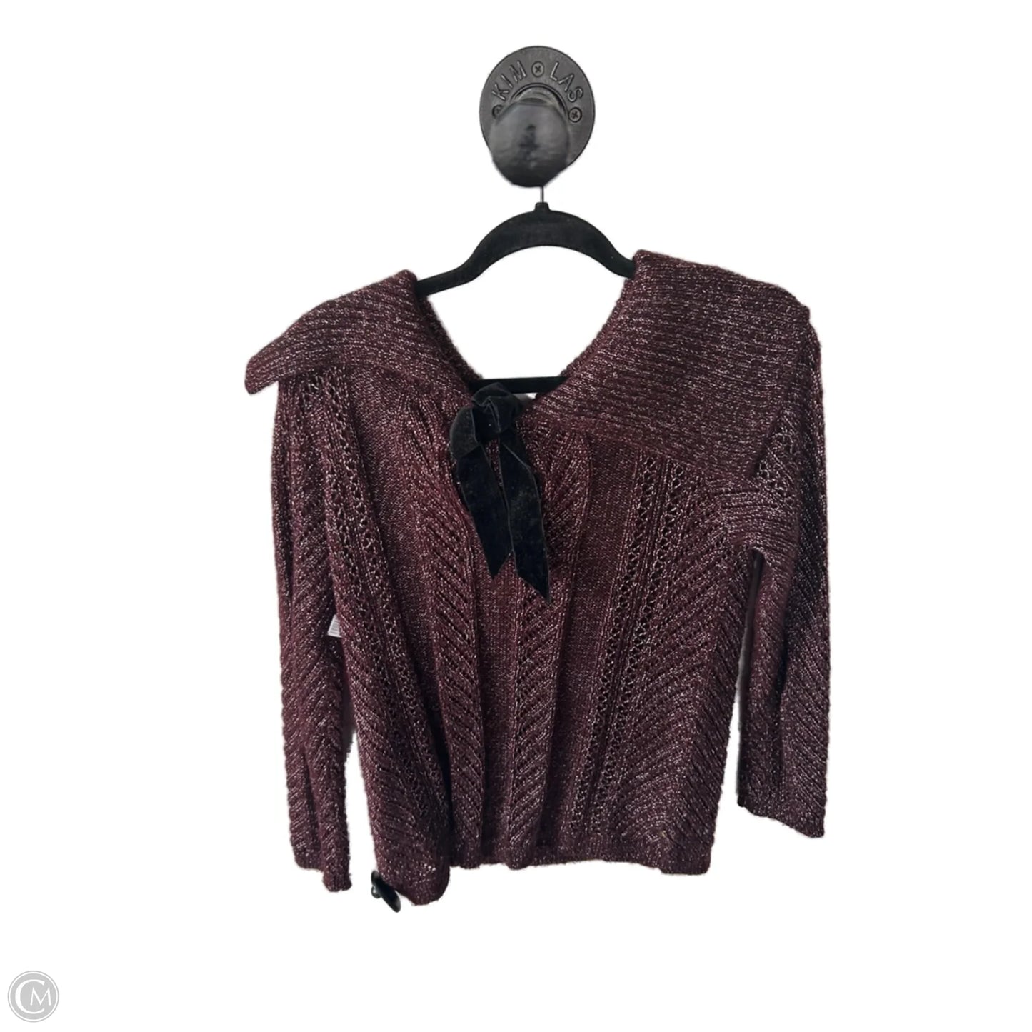 Sweater By White House Black Market In Brown & Silver, Size: M