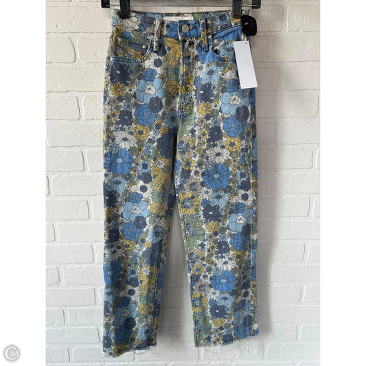 Jeans Skinny By Mother In Blue & Yellow, Size: 0