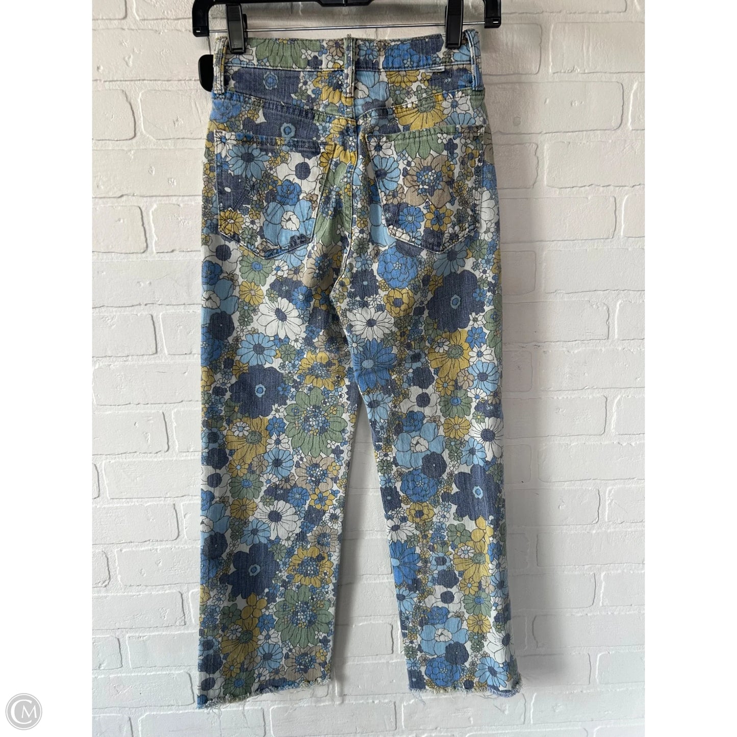 Jeans Skinny By Mother In Blue & Yellow, Size: 0