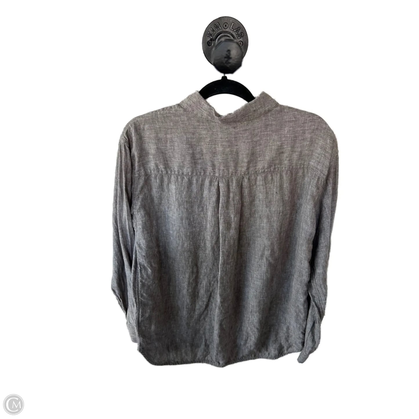 Top Long Sleeve By Athleta In Brown, Size: S