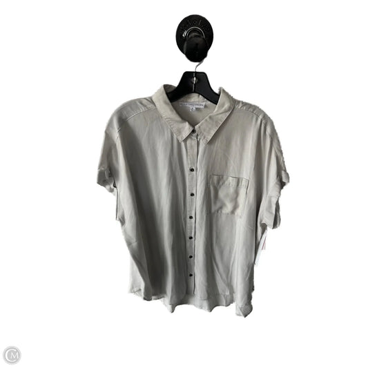 Top Short Sleeve By Jane And Delancey In Grey, Size: Xl