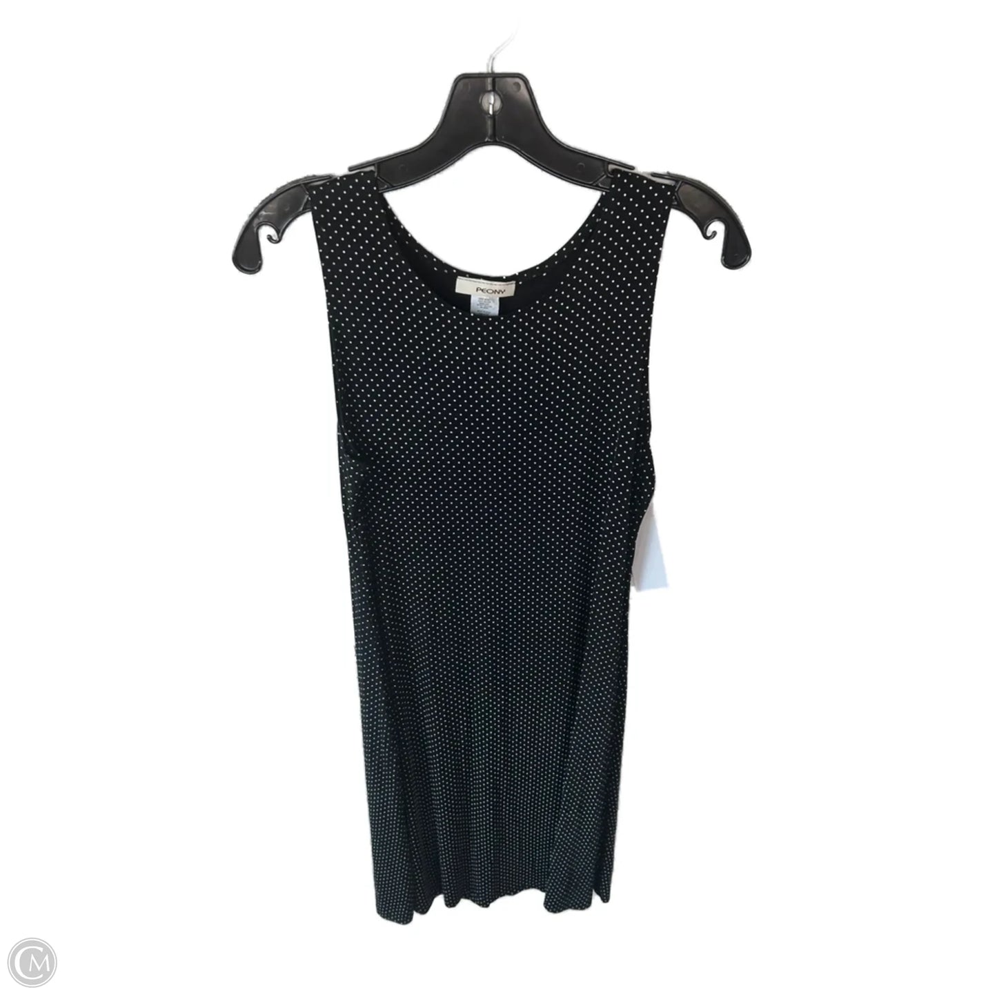 Dress Casual Midi By Clothes Mentor In Black & White, Size: L