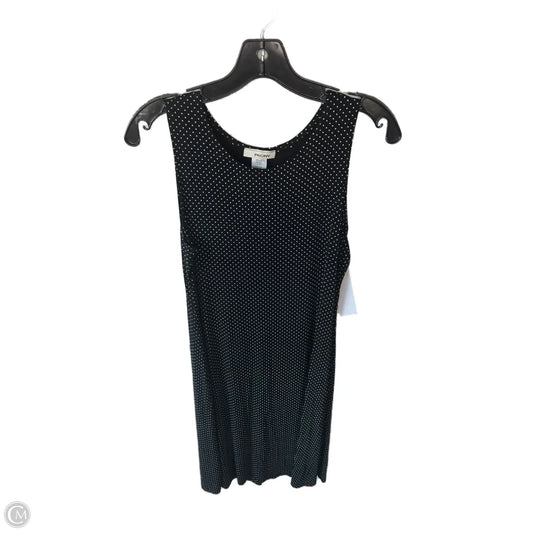 Dress Casual Midi By Clothes Mentor In Black & White, Size: L