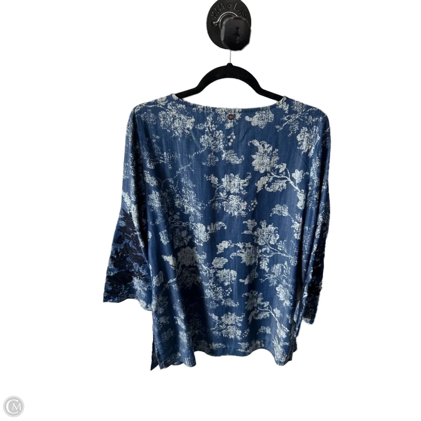 Tunic Long Sleeve By Chicos In Blue, Size: M