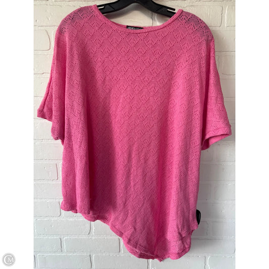 Sweater Short Sleeve By Heimish Usa In Pink, Size: M