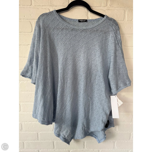 Sweater Short Sleeve By Heimish Usa In Blue, Size: L