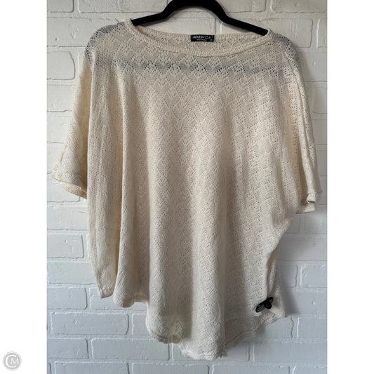 Sweater Short Sleeve By Heimish Usa In Cream, Size: S