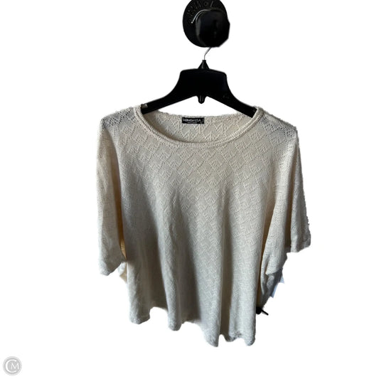 Sweater Short Sleeve By Heimish Usa In Cream, Size: S