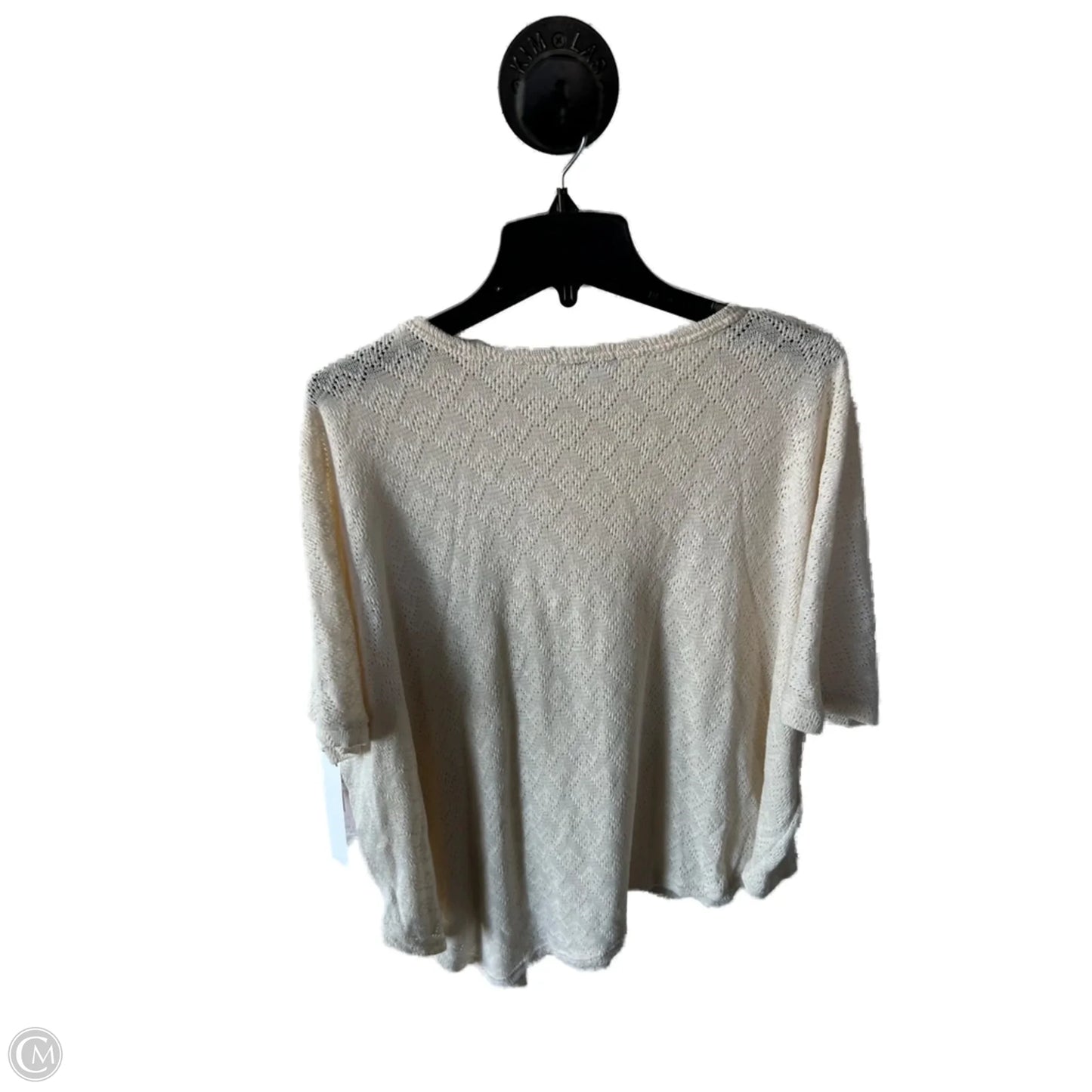 Sweater Short Sleeve By Heimish Usa In Cream, Size: S