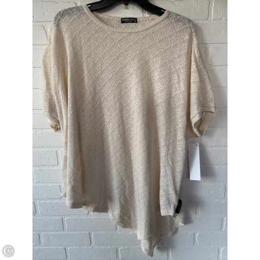 Sweater Short Sleeve By Heimish Usa In Cream, Size: M
