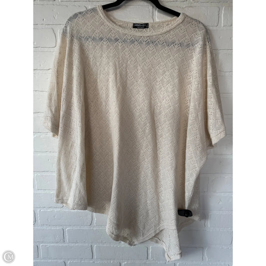 Sweater Short Sleeve By Heimish Usa In Cream, Size: L
