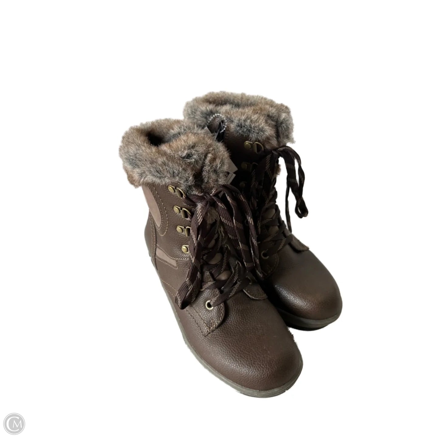 Boots Ankle Flats By Earth Origins In Brown, Size: 8
