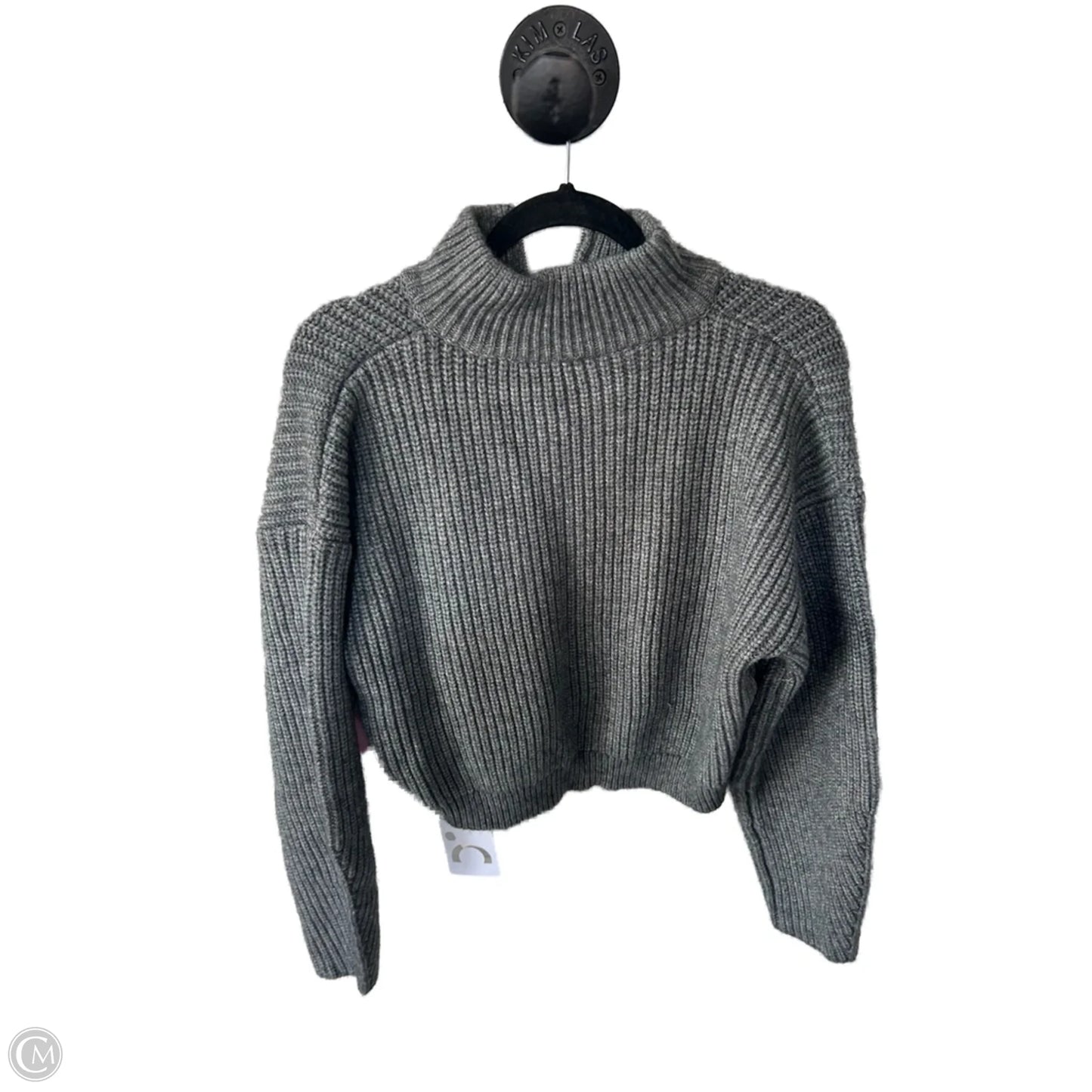 Sweater Cardigan By Cme In Grey, Size: L