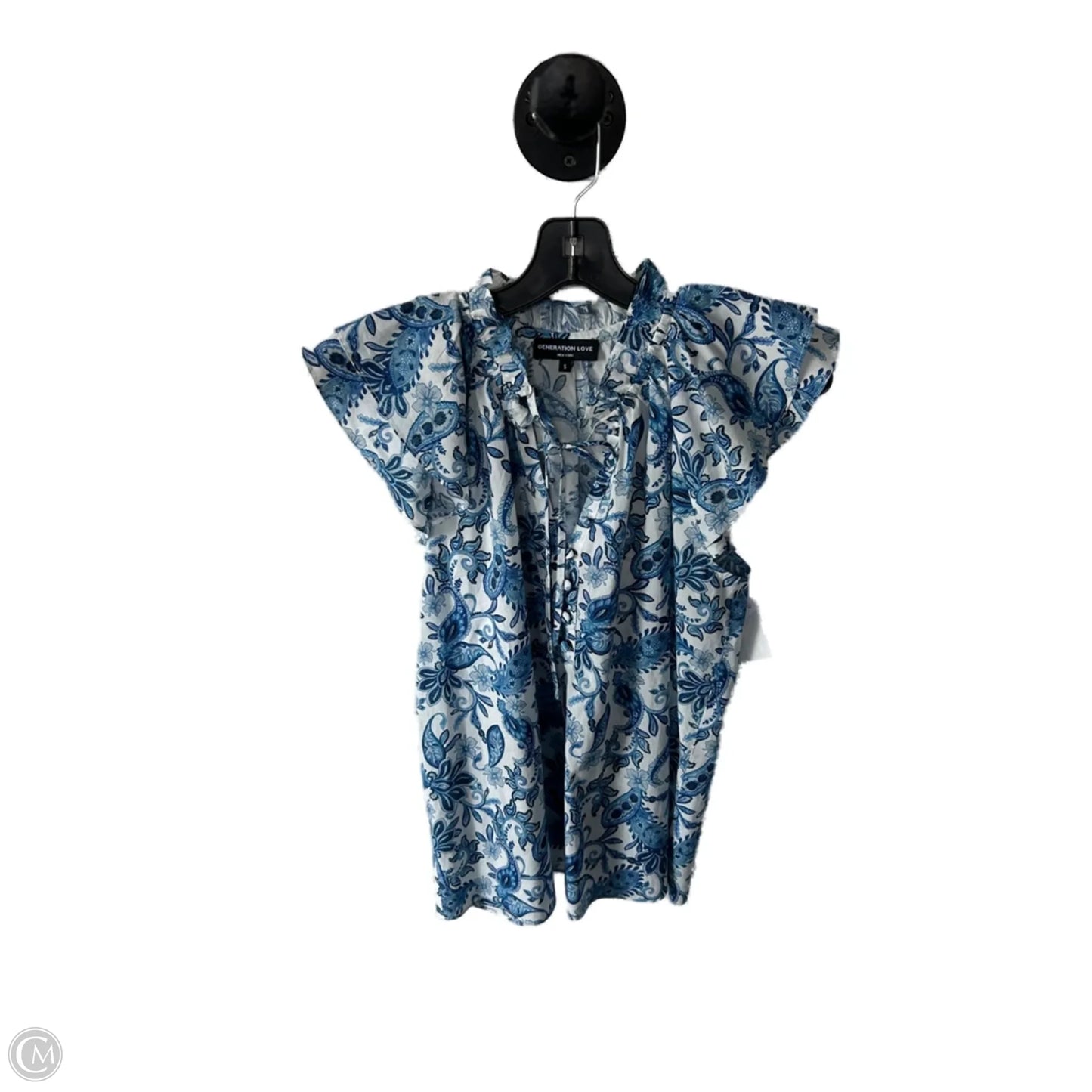 Shorts Set By Clothes Mentor In Blue & White, Size: S