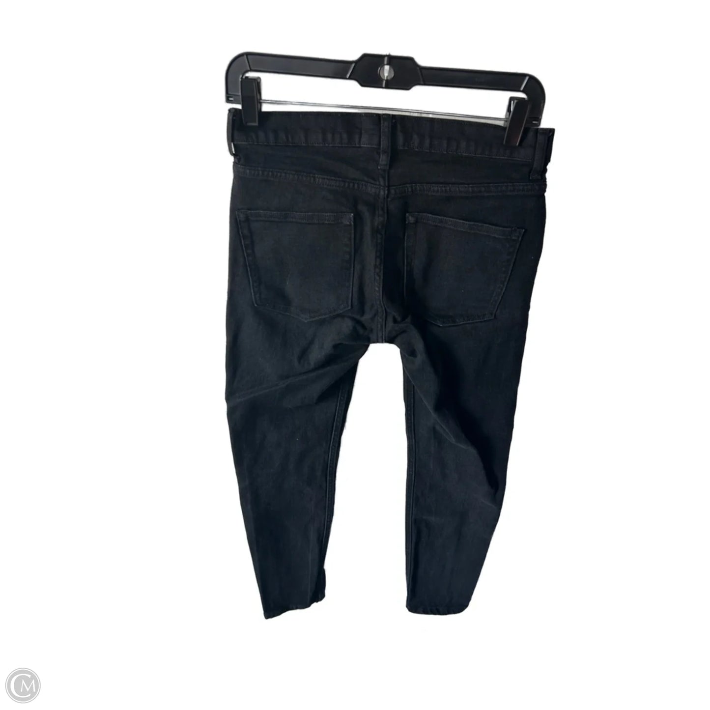 Jeans Skinny By Everlane In Black Denim, Size: 4