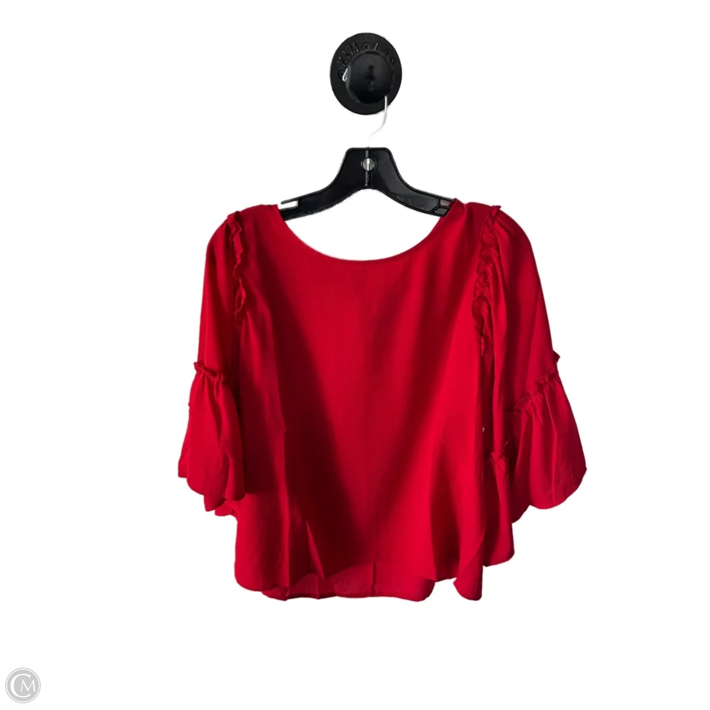 Top Long Sleeve By Clothes Mentor In Red, Size: L