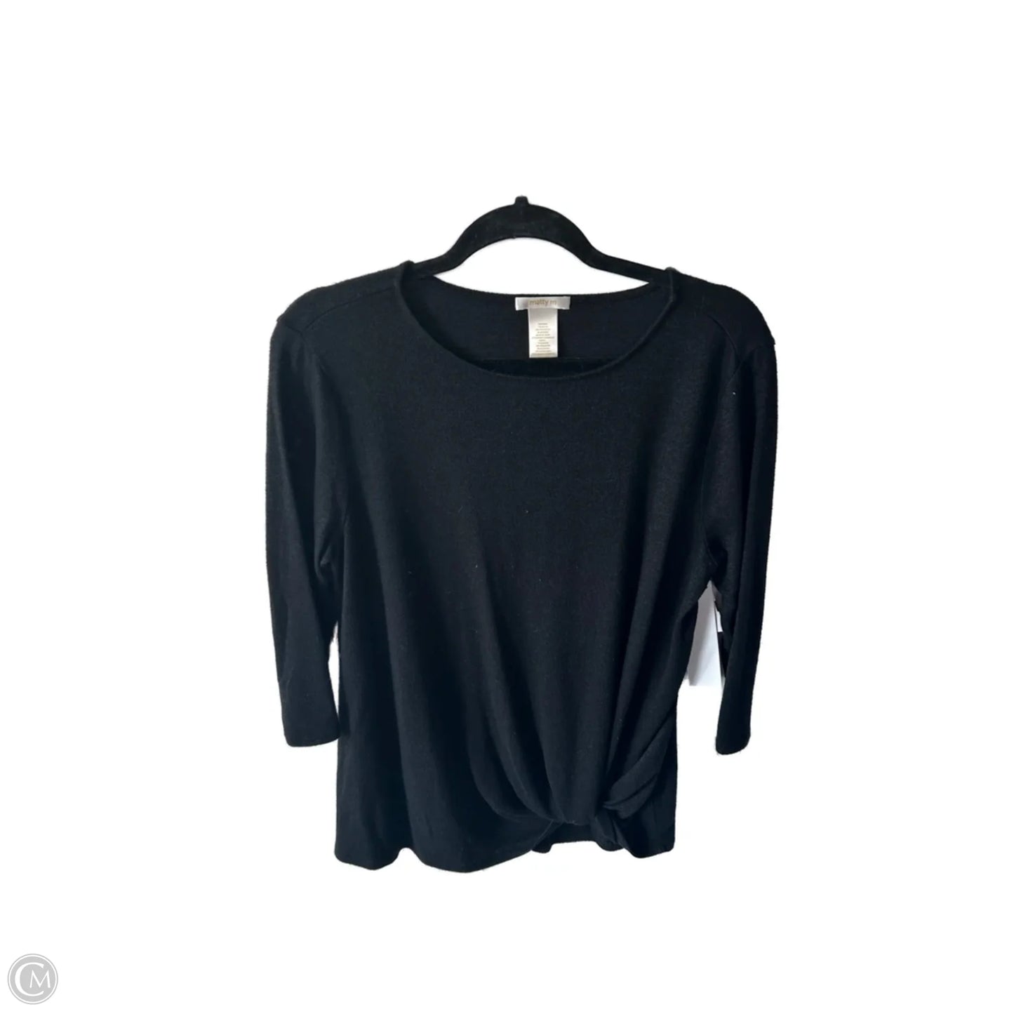 Top Long Sleeve By Matty M In Black, Size: S