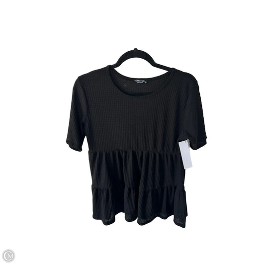 Top Short Sleeve By Heimish Usa In Black, Size: L