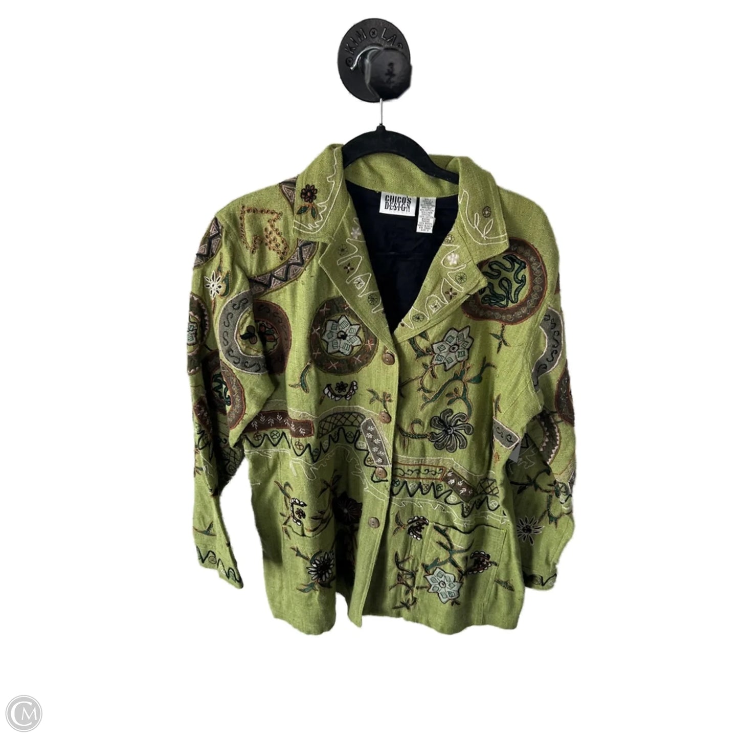 Blazer By Chicos In Green, Size: L