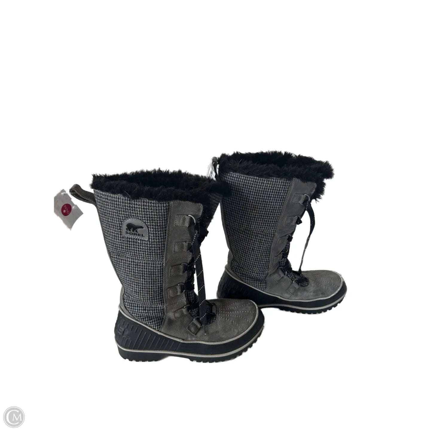 Boots Snow By Sorel In Black & Grey, Size: 8