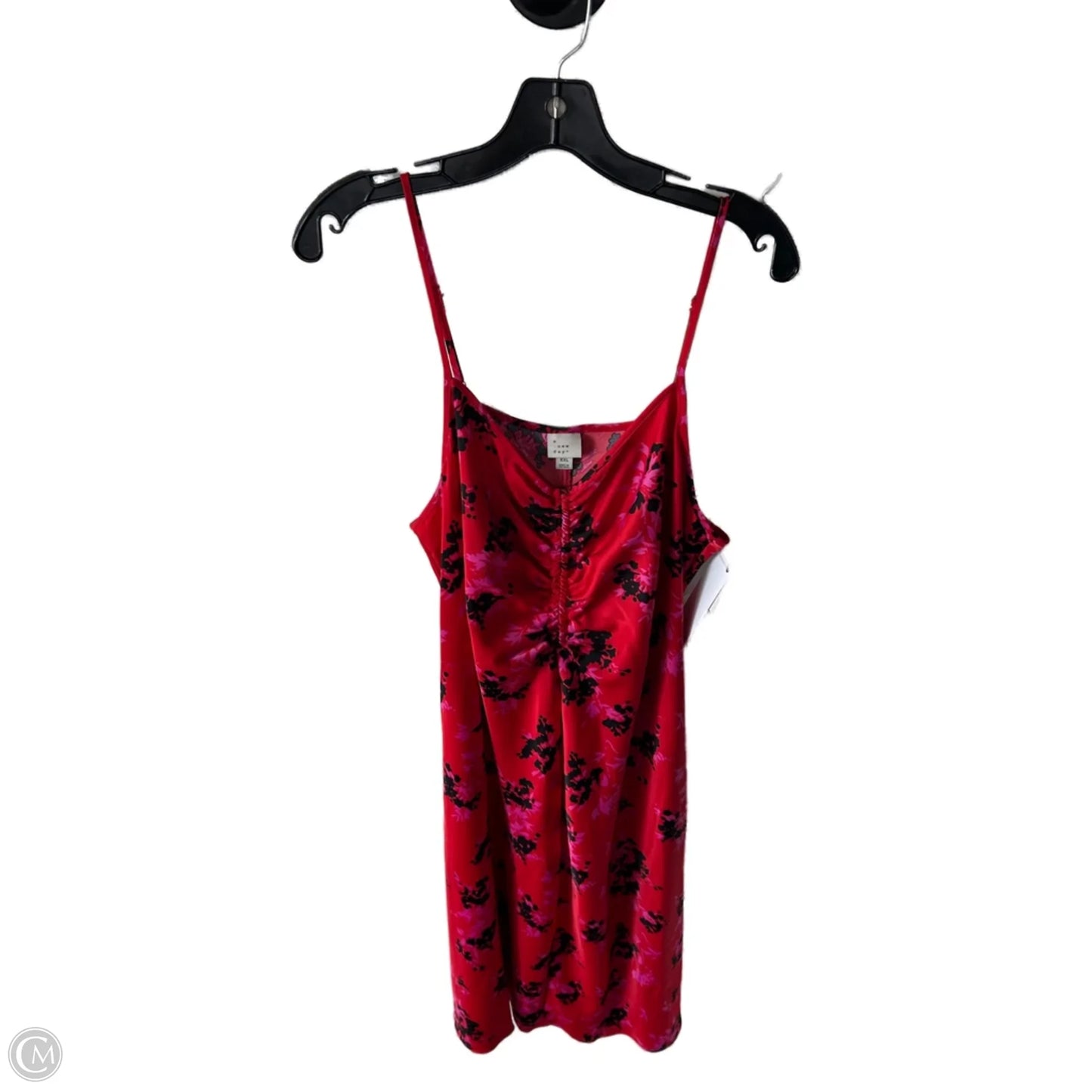 Dress Casual Midi By A New Day In Red, Size: Xxl