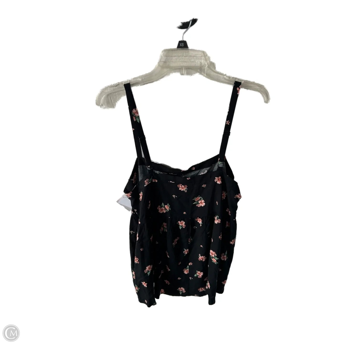 Top Sleeveless By Torrid In Black & Pink, Size: L