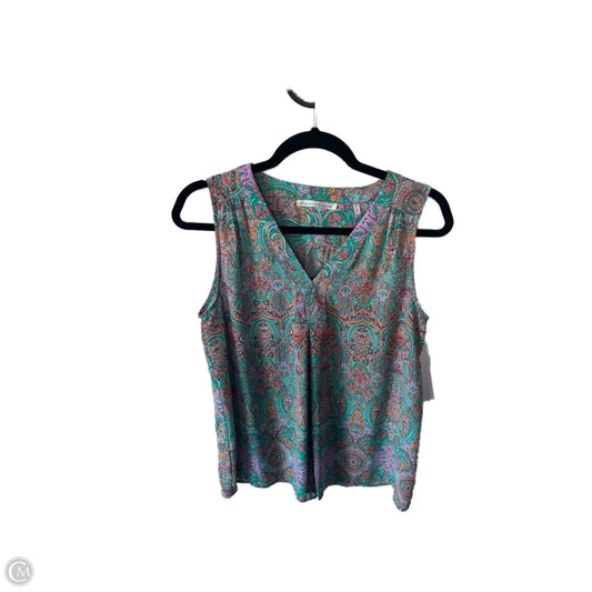 Top Sleeveless By Violet And Claire In Green & Pink, Size: M