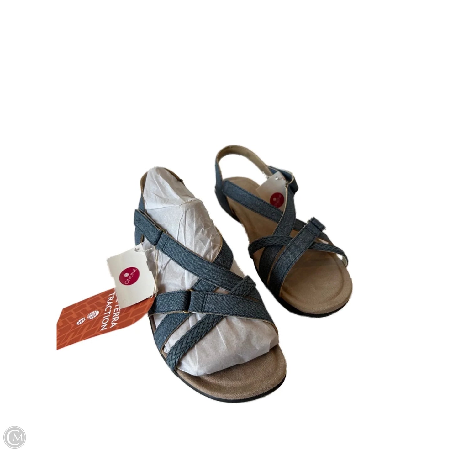 Sandals Flats By Jbu By Jambu In Blue Denim, Size: 8.5