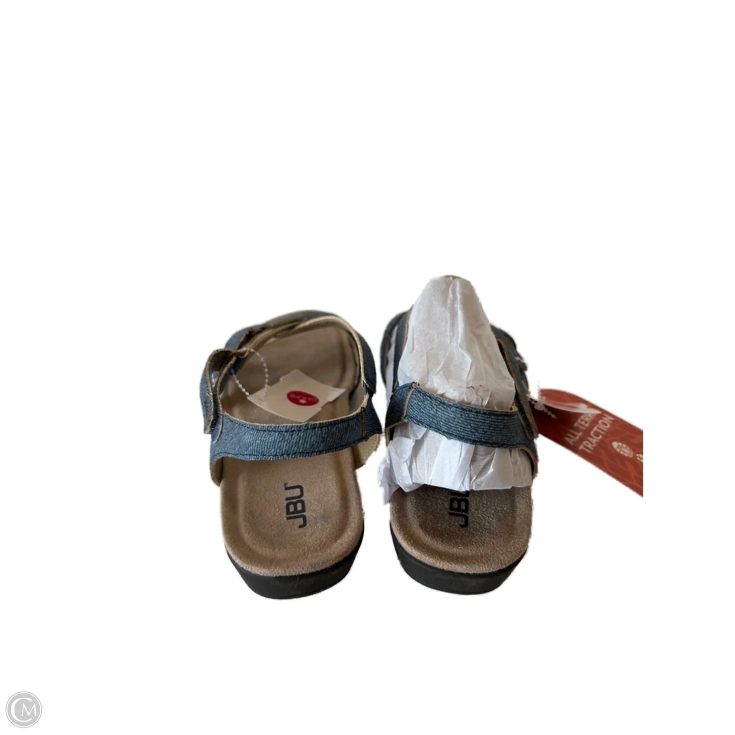 Sandals Flats By Jbu By Jambu In Blue Denim, Size: 8.5