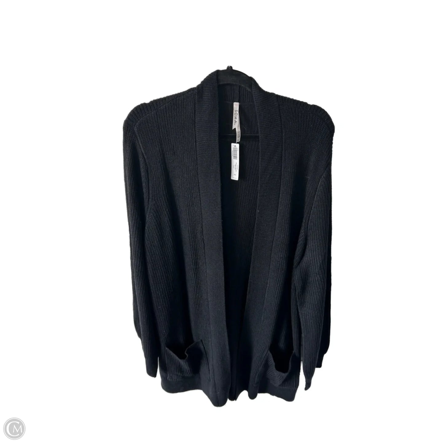 Sweater Cardigan By Soma In Black, Size: Xxl