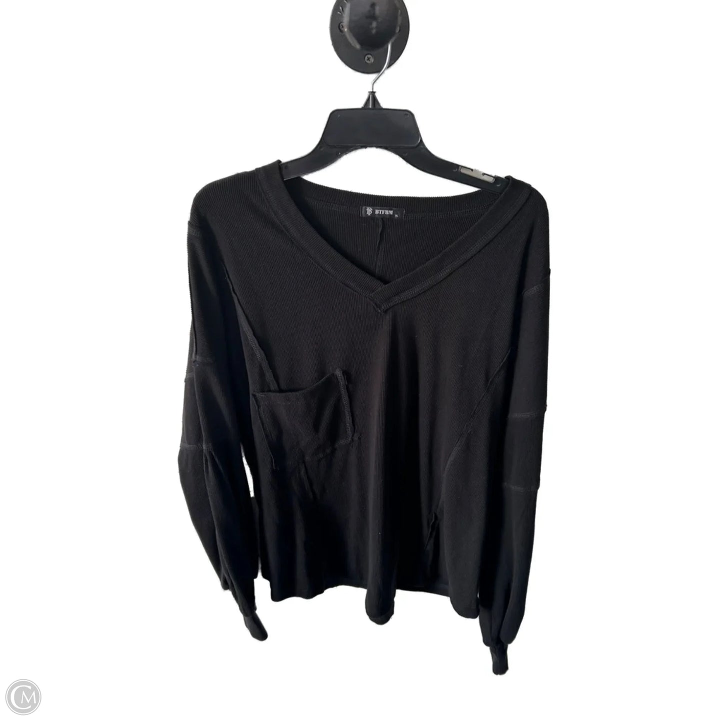 Top Long Sleeve By Clothes Mentor In Black, Size: Xl
