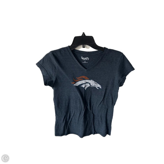 Top Short Sleeve By Nfl In Blue & White, Size: L