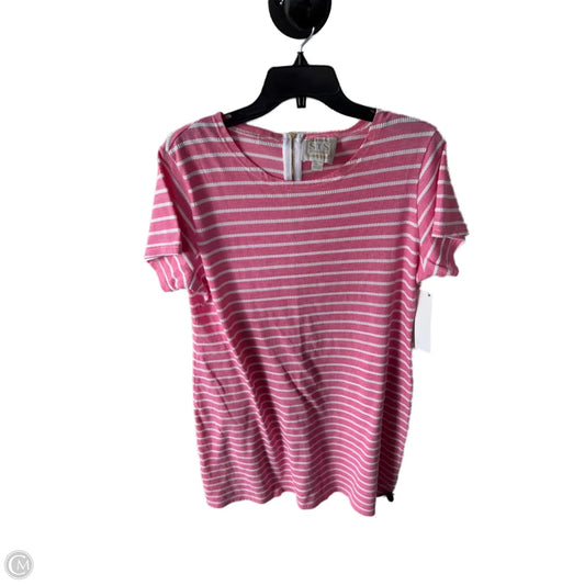 Dress Casual Short By Sail To Sable In Pink & White, Size: Xl