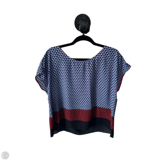 Top Sleeveless By Vince Camuto In Black & Blue, Size: L