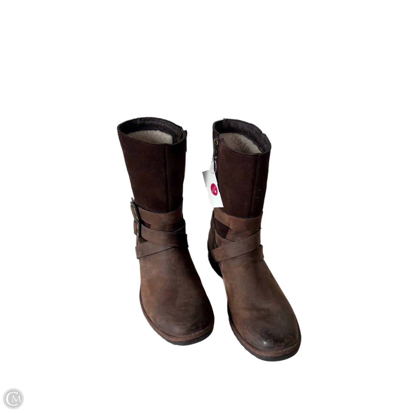 Boots Designer By Ugg In Brown, Size: 8
