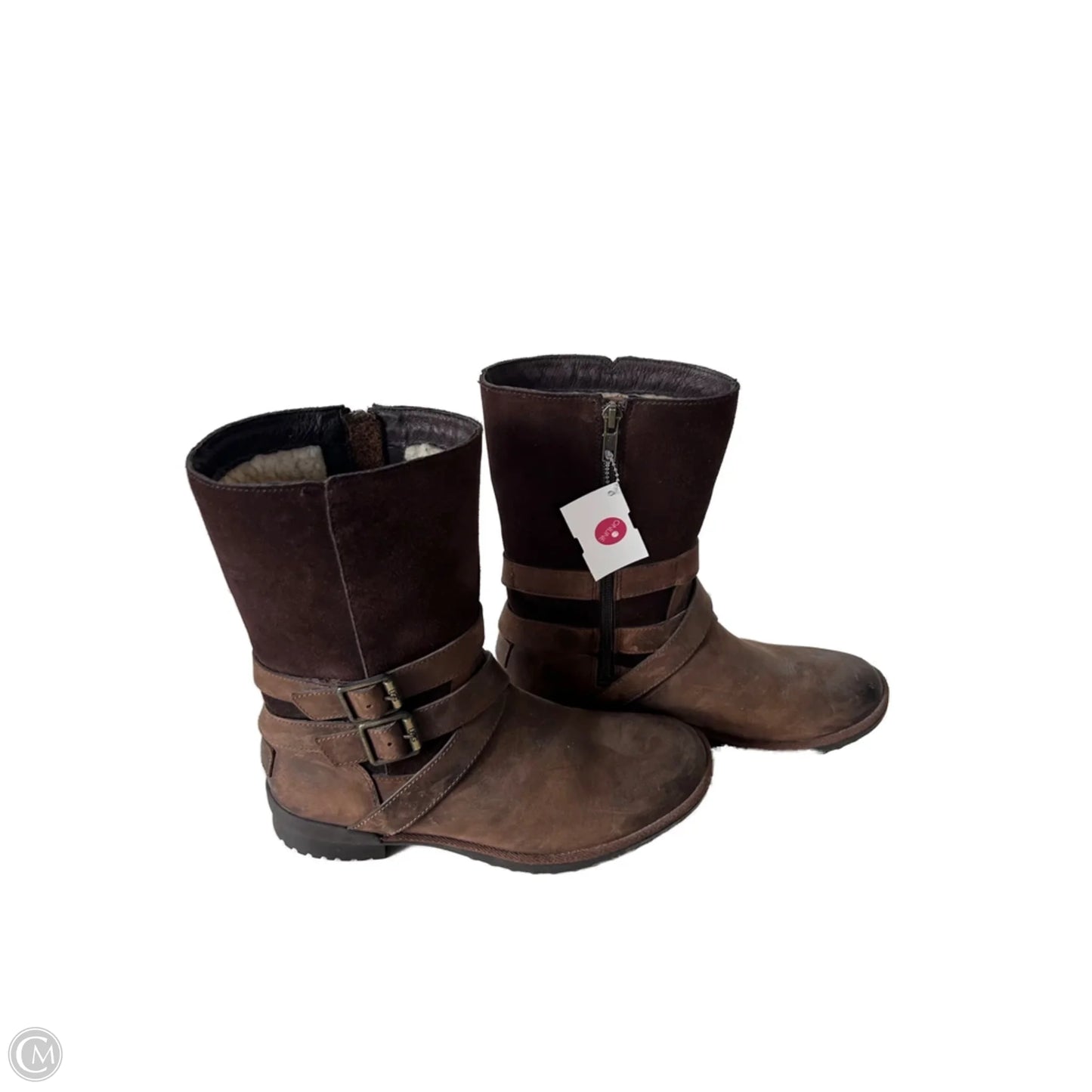 Boots Designer By Ugg In Brown, Size: 8