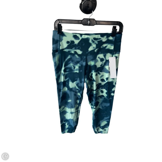 Athletic Capris By Under Armour In Blue & Green, Size: 12