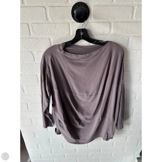 Athletic Top Long Sleeve Crewneck By Lululemon In Purple, Size: M