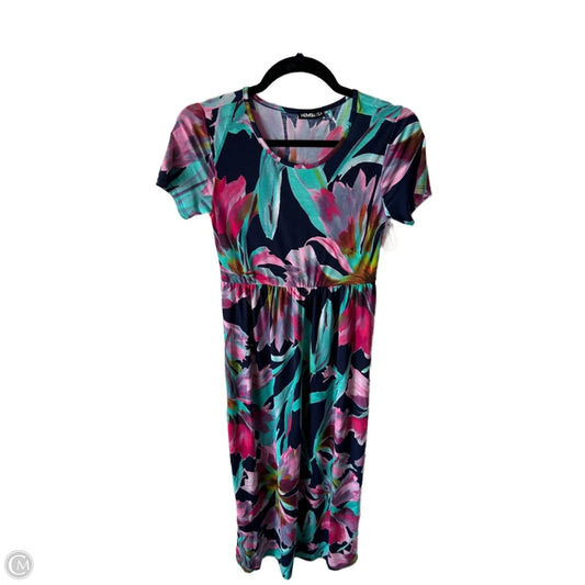 Dress Casual Maxi By Heimish Usa In Blue & Pink, Size: M
