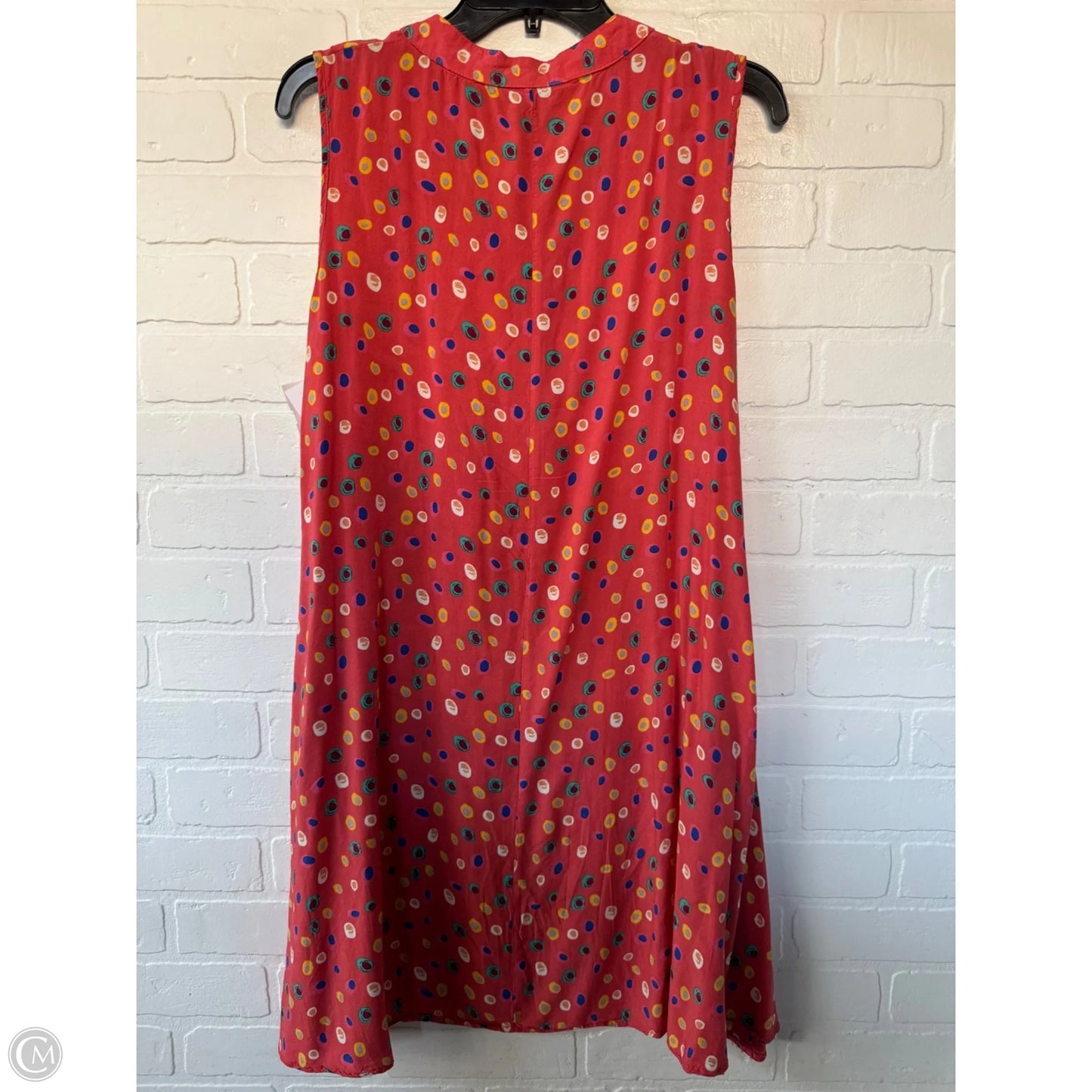 Dress Casual Short By Papillion In Orange & Yellow, Size: M